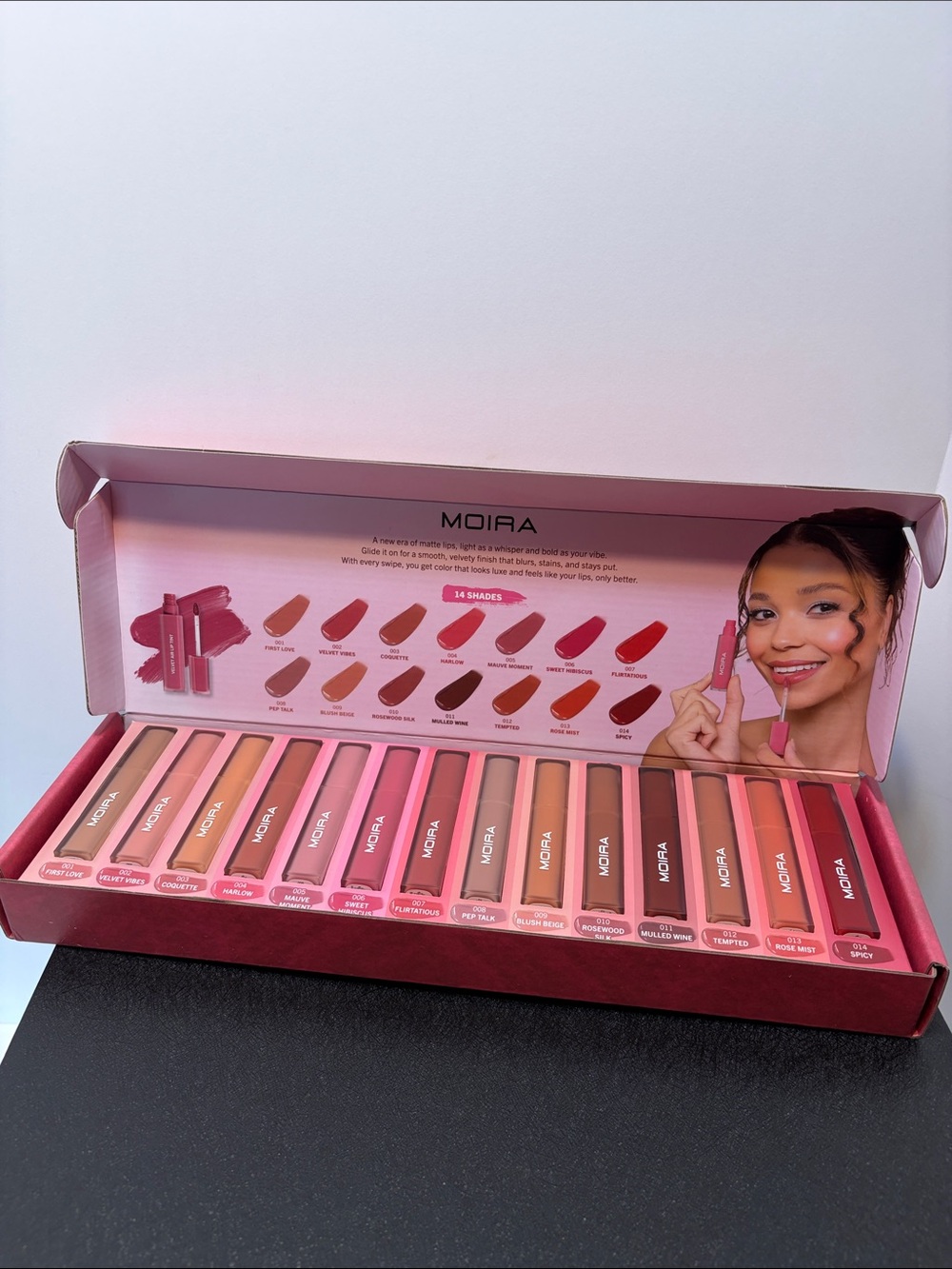 14 Moira Women Makeup Liquid Lipstick Set - new in box